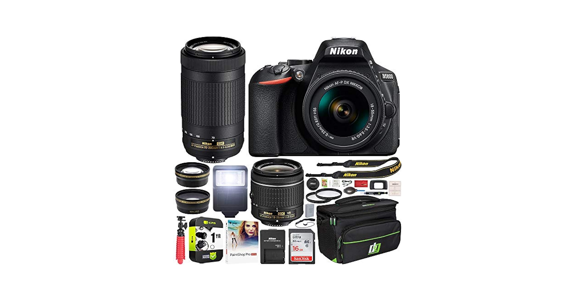 Amazon.com: Nikon D5600 DSLR Wi-Fi Digital SLR Camera with